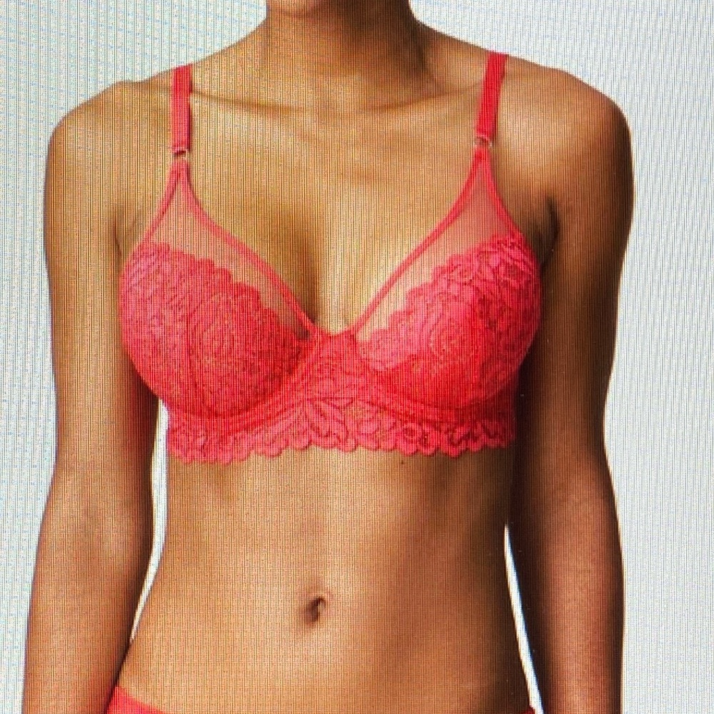 Marie Jo Plunge Bra Size Pink 34 E